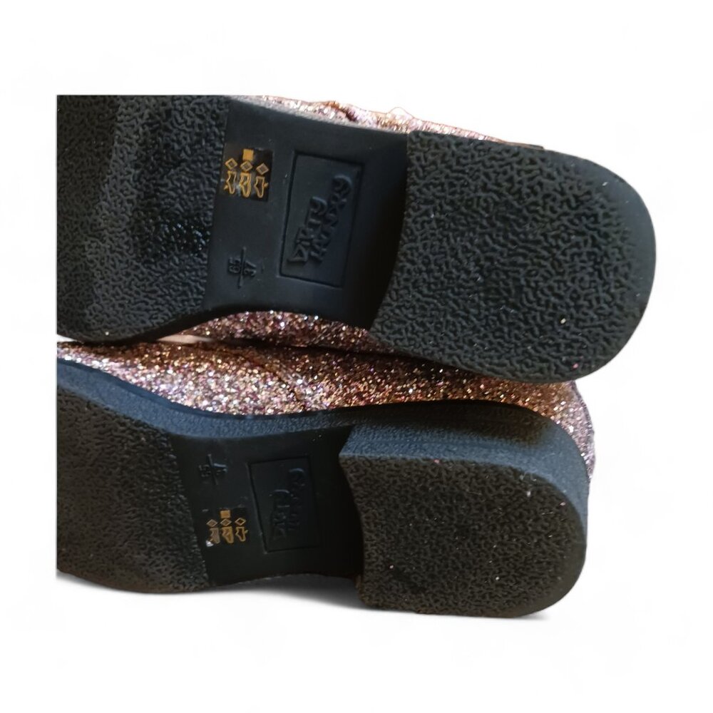 Dirty Laundry Pink Glitter Combat Boots - Picture 11 of 16